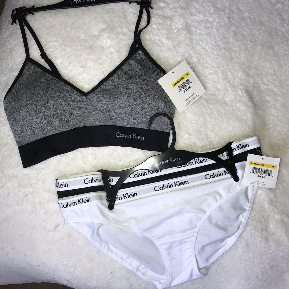 Calvin Klein Bra + Panties Bundle NWT
